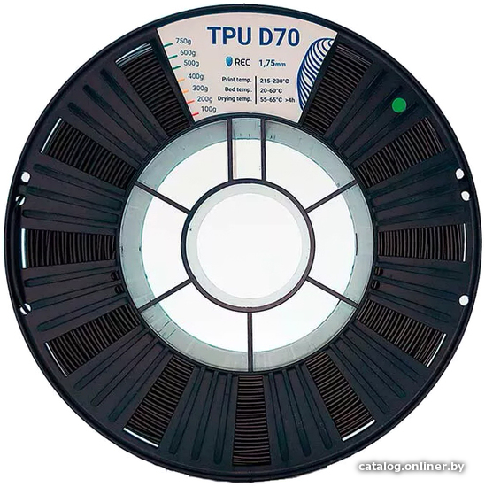

Пластик REC TPU D70 1.75 мм 750 г (черный)