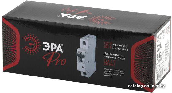 

Выключатель автоматический ЭРА Pro NO-901-52 ВА47-63 3P 32А C Б0031824