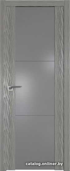 

Межкомнатная дверь ProfilDoors 22N (дуб sky denim, стекло серебряный лак)