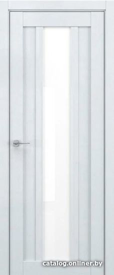 

Межкомнатная дверь Юркас Deform V14 80x200 (скай вуд/стекло lacobel белый лак)