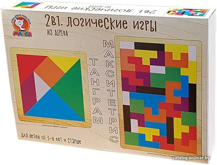 

Головоломка Макси 2 в 1 Танграм, Макситетрис 10393