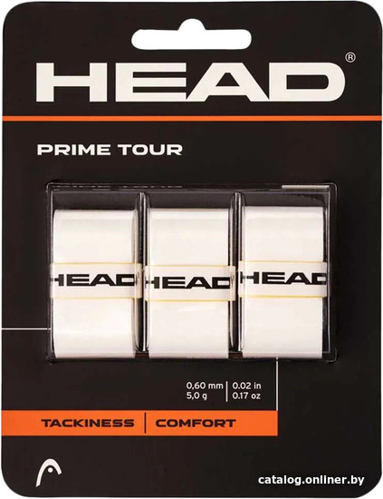 

Грип для теннисной ракетки Head Prime Tour 285621 (3 шт, белый)