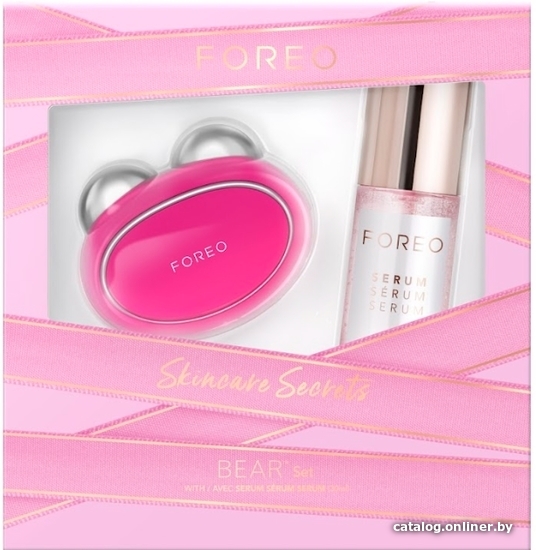 

Микротоковый прибор Foreo Bear (фуксия) + Serum 30 мл