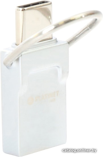 

USB Flash Platinet miniDEPOc + Type-C Adapter 16GB (серебристый)