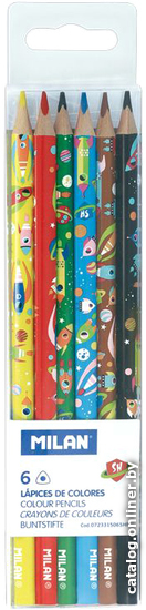 

Набор цветных карандашей Milan Super Heroes Space 072331506SHP (6 цв)