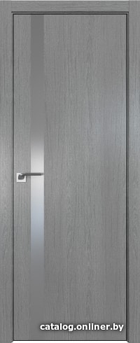 

Межкомнатная дверь ProfilDoors 6ZN 90x200 (грувд серый/стекло серебряный лак)