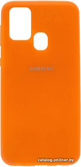 

Чехол для телефона EXPERTS Soft-Touch для Samsung Galaxy M31 с LOGO (оранжевый)