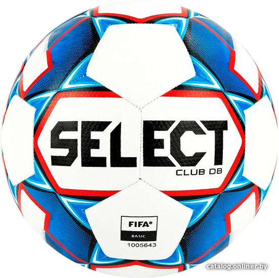 

Футбольный мяч Select Club DB FIFA Basic 810220-002 (5 размер, белый/синий)