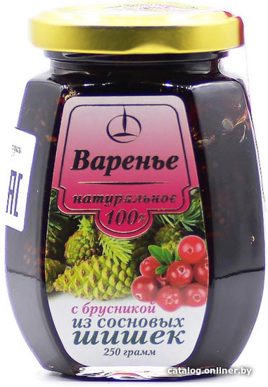 

Greenery Варенье из сосновой шишки с брусникой 250 г