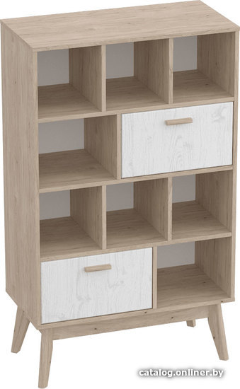 

Стеллаж Мебельград Калгари 80x40x135 (айс 06/дуб натуральный светлый)