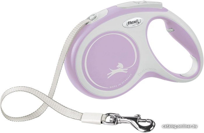 

Поводок-рулетка Flexi New Comfort M Tape 5 м (розовый)