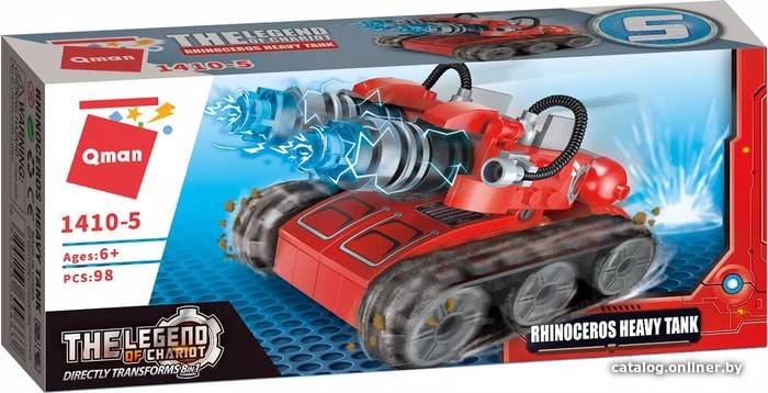 

Конструктор Qman The Legend Of Chariot 1410-5 Тяжелый танк Рино