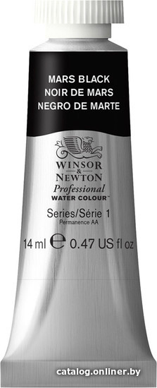 

Акварельные краски Winsor & Newton Professional 105386 (14 мл, черный марс)