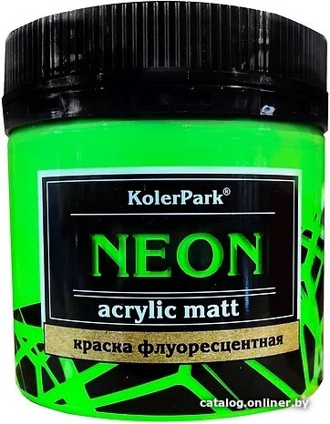 

Акриловая краска KolerPark Neon Флуоресцентная (зеленый, 150 мл)