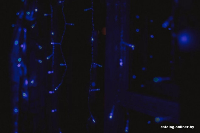 

Гирлянда бахрома Twinkle Бахрома\прозрачный провод 120led 075 (синий)