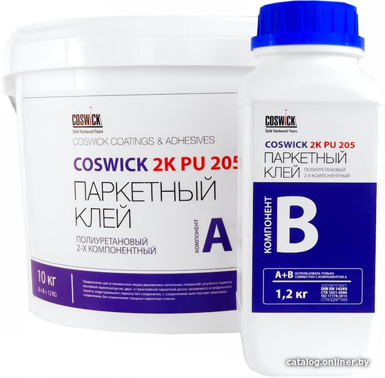 

Клей для паркета и доски Coswick PU 2K 205 (5.6 кг)