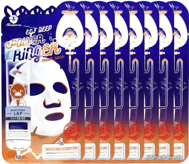 

Elizavecca Набор тканевых масок EGF Deep Power Ringer Mask Pack 10 шт