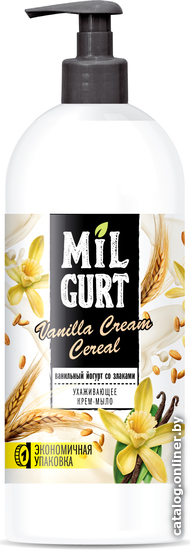 

Milgurt Мыло жидкое Ванильный йогурт со злаками (860 г)