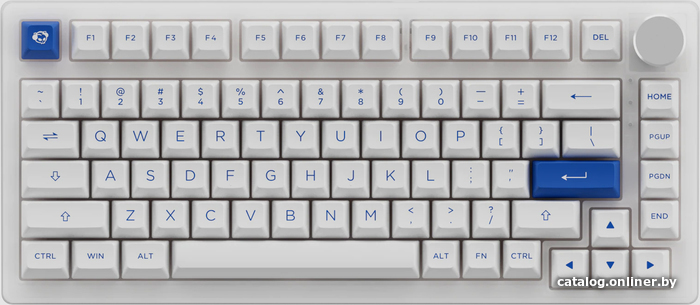 

Клавиатура Akko PC75B Plus White & Blue (Akko CS Jelly Pink)