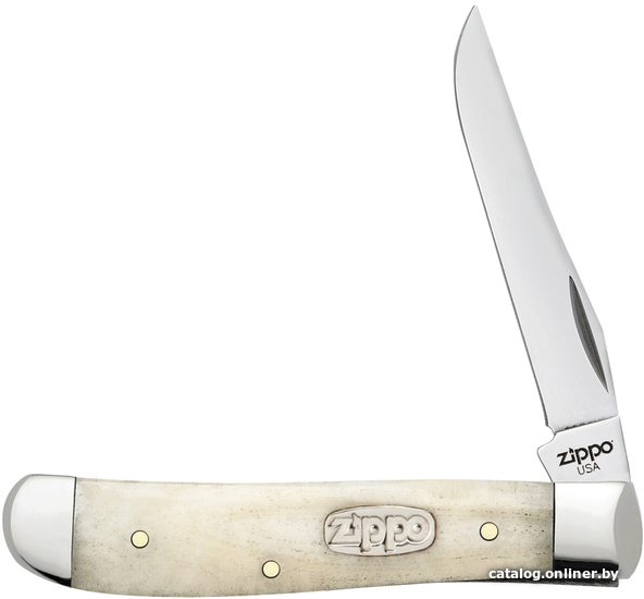 

Складной нож Zippo Smooth Natural Bone Mini Trapper + Zippo 207