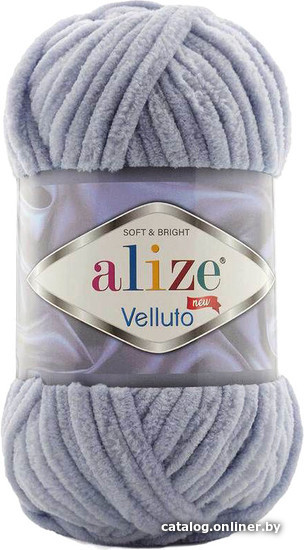 

Пряжа для вязания Alize Velluto 87 (68 м, темно-серый)
