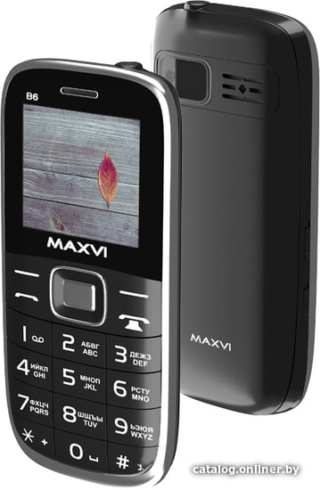 

Кнопочный телефон Maxvi B6 (черный)