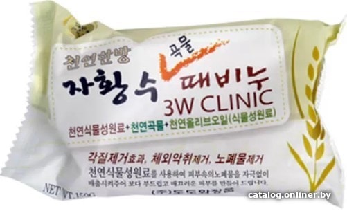 

3W Clinic Мыло Grain Soap с экстрактом злаковых культур 150 г