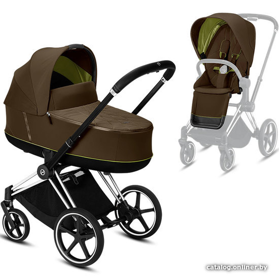 

Универсальная коляска Cybex e-Priam (2 в 1, Khaki Green)