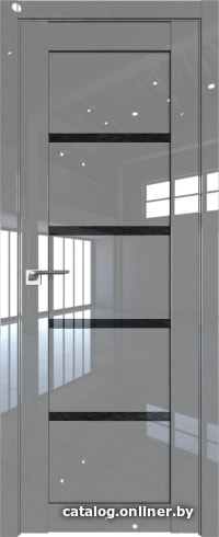 

Межкомнатная дверь ProfilDoors 2.09L 70x200 (грей люкс, стекло дождь черный)