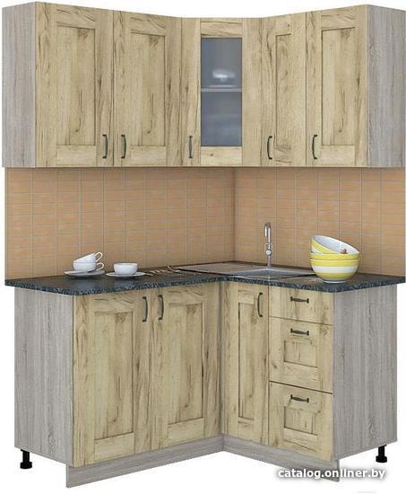 

Готовая кухня Интерлиния Мила Хольц 14x13 (дуб золотой)