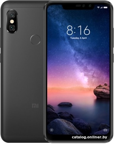 

Смартфон Xiaomi Redmi Note 6 Pro 4GB/64GB международная версия (черный)