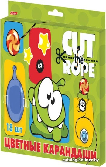 

Набор цветных карандашей Hatber Cut The Rope BKc-18555 (18 цв)