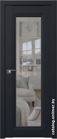 

Межкомнатная дверь ProfilDoors 2.101U 90x200 (черный матовый, стекло прозрачное)