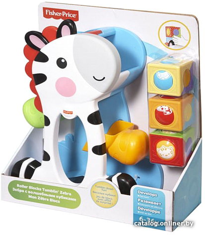 

Набор развивающих игрушек Fisher-Price Зебра с кубиками CGN63