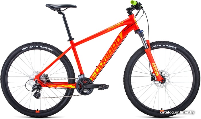 

Велосипед Forward Apache 27.5 X р.17 2021 (красный)