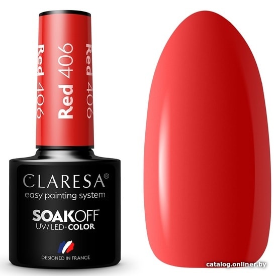 

Гель-лак Claresa Hybrid Red 406 5 мл