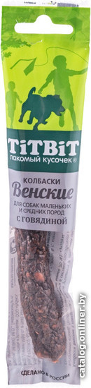 

Лакомство для собак TiTBiT Венские колбаски с говядиной 20 г