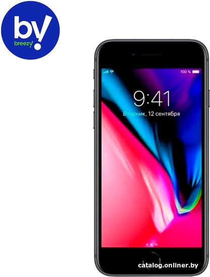 Смартфон Apple iPhone 8 64GB Восстановленный by Breezy, грейд C (серый  космос)