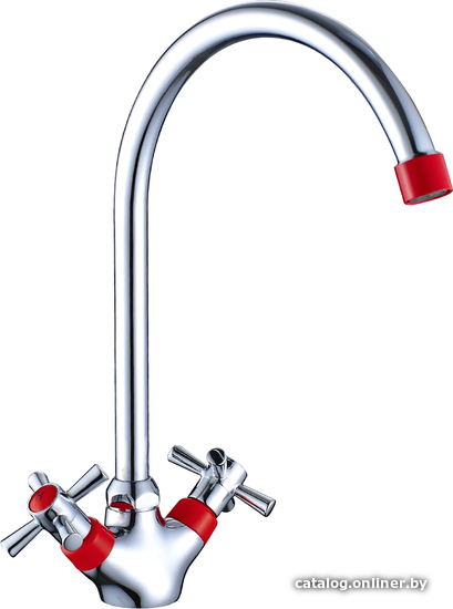 

Смеситель Decoroom DR51028 (красный/хром)