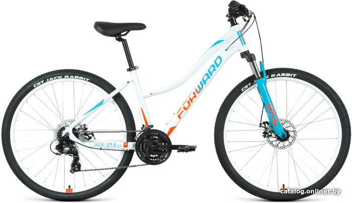

Велосипед Forward Jade 27.5 2.0 D 2022 (белый/бирюзовый)