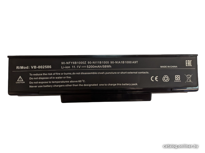 

Аккумуляторы для ноутбуков RageX Asus A9 F3 Z94 G50 5200мАч, черный