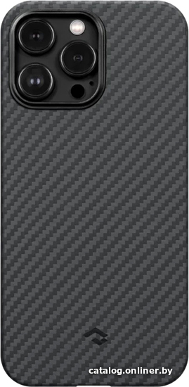 

Чехол для телефона Pitaka MagEZ Case 3 для iPhone 14 Pro Max (1500D twill, черный/серый)