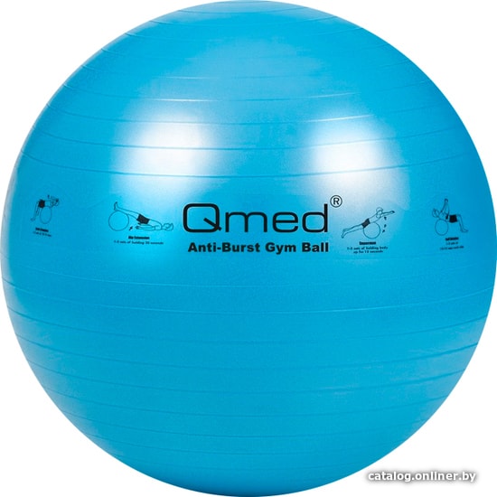 

Гимнастический мяч Qmed ABS Gym Ball 75 см (голубой)