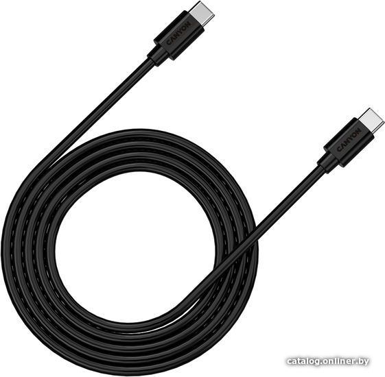 

Кабель Canyon CNS-USBC12B USB Type-C - USB Type-C (2 м, черный)