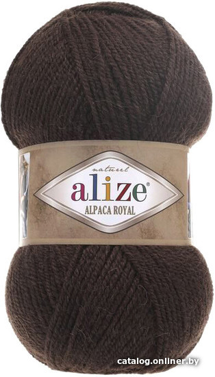 

Пряжа для вязания Alize Alpaca royal 201 (250 м, коричневый)