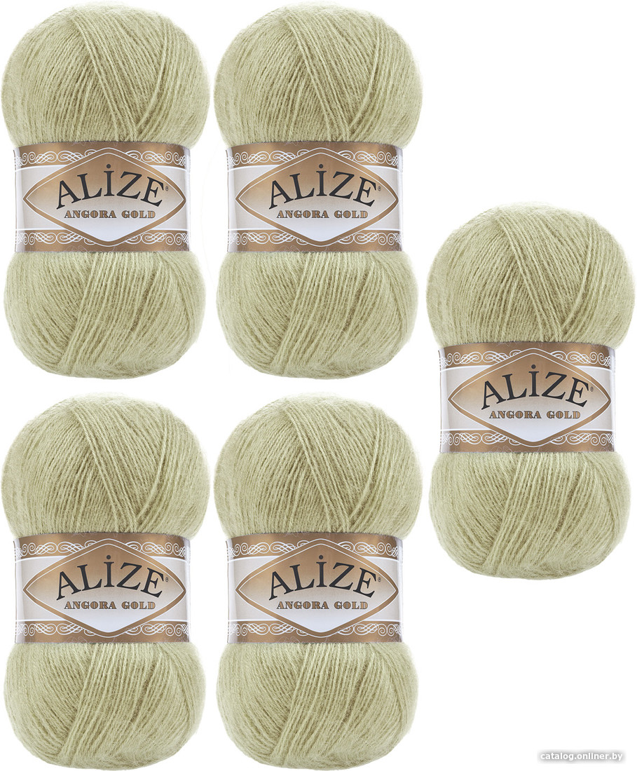 

Набор пряжи для вязания Alize Angora Gold 267 (550 м, пастельно-зеленый, 5 мотков)