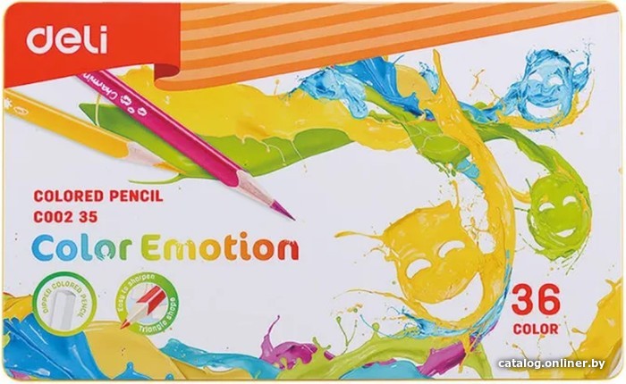 

Набор цветных карандашей Deli Color Emotion 00235 (36 цв)