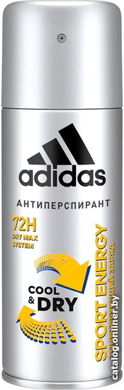 

Антиперспирант-спрей Adidas Cool&Dry Sport Energy для мужчин (150 мл)