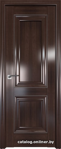 

Межкомнатная дверь ProfilDoors 27X 80x200 (орех сиена/молдинг серебро)