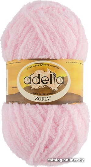 

Набор пряжи для вязания Adelia Sofia 50 г 90 м (светло-розовый, 2 мотка)